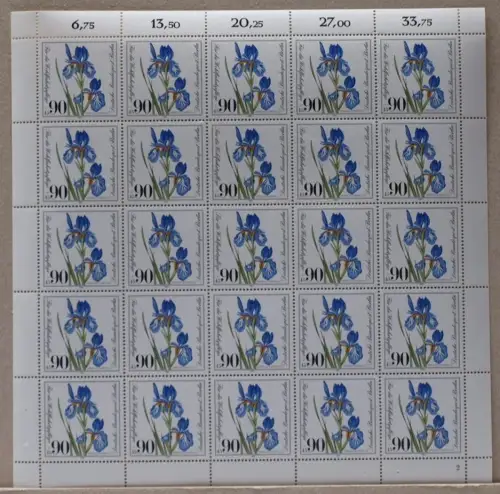 Berlin 25er Bogen 653 postfrisch Formnummer 2 #KB407