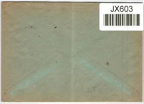 Berlin 2 auf Brief als Mehrfachfrankatur portogerecht #JX603
