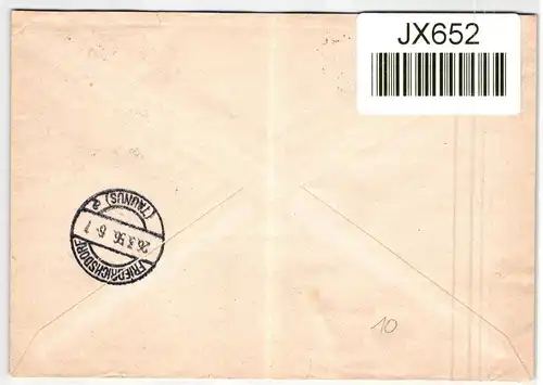 Berlin 123 auf Brief als Einzelfrankatur portogerecht #JX652