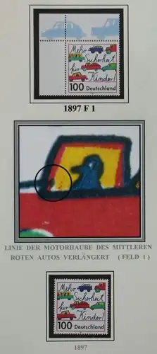 Bund 1897 F1 postfrisch Plattenfehler #KB457