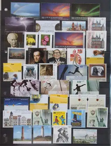 BRD Bund Jahrgang 2009 gestempelt meist mit Abostempeln ohne SK #BRD-O-2009