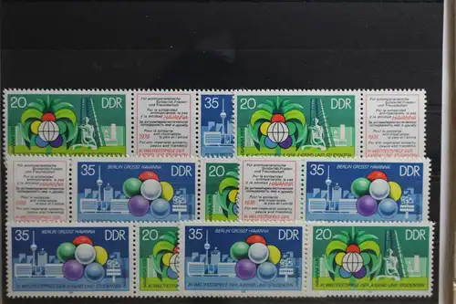 DDR W Zd 376 - W Zd 381 postfrisch Zusammendruck #TE579