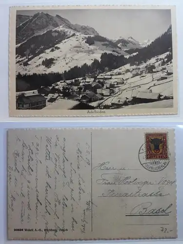 AK Adelboden Gemeinde in der Schweiz 1919 #PB444