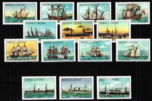 Sierra Leone 766-779 I postfrisch Schiffe #JH710