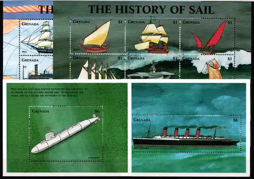 Grenada 3657-3674 und Block 485 und 486 postfrisch Kleinbogensatz #JH764