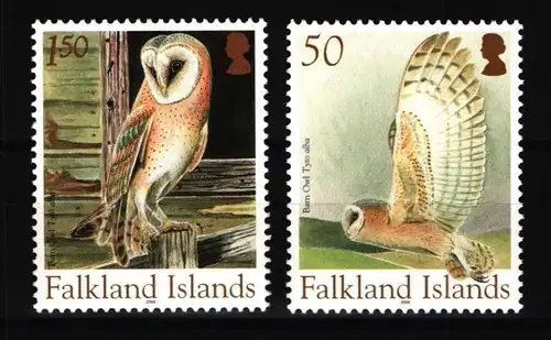 Falklandinseln 917 und 918 postfrisch Eule #JH672