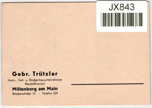 BRD Bund 141-142 auf Ausstellungskarte Wuppertal 1951 #JX843