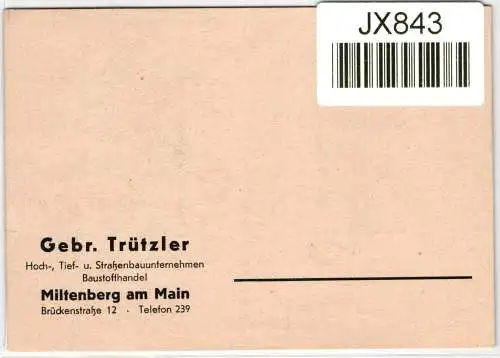 BRD Bund 141-142 auf Postkarte Wuppertal 1951 #JX843