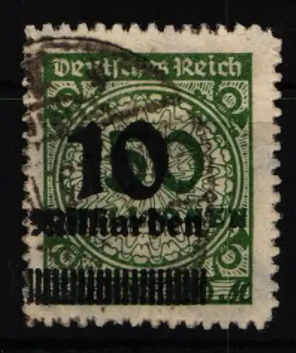 Deutsches Reich 336 B gestempelt OPD Erfurt geprüft Infla #JX893