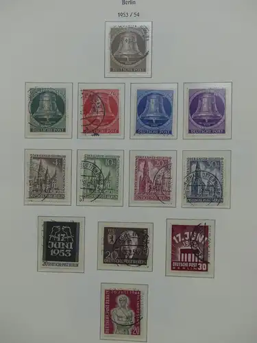 Berlin 1948-1990 gestempelt besammelt, KW ca. 3100 € im Leuchtturm Album #LY252