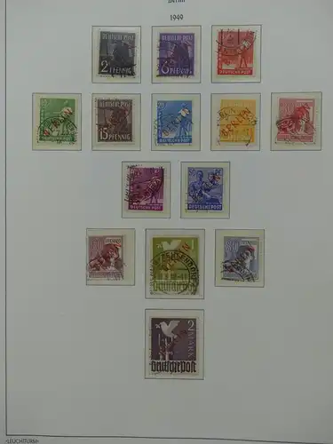 Berlin 1948-1990 gestempelt besammelt, KW ca. 3100 € im Leuchtturm Album #LY252