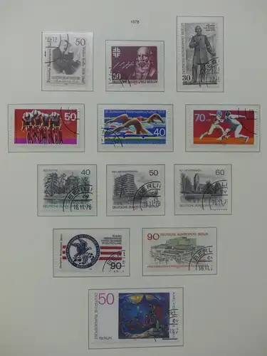 Berlin 1948-1990 gestempelt besammelt, KW ca. 3100 € im Leuchtturm Album #LY252