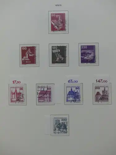 Berlin 1948-1990 gestempelt besammelt, KW ca. 3100 € im Leuchtturm Album #LY252