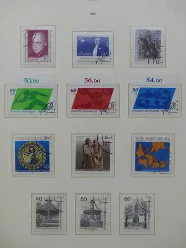 Berlin 1948-1990 gestempelt besammelt, KW ca. 3100 € im Leuchtturm Album #LY252