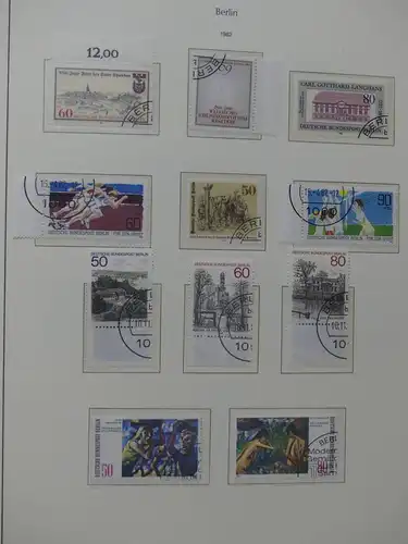 Berlin 1948-1990 gestempelt besammelt, KW ca. 3100 € im Leuchtturm Album #LY252