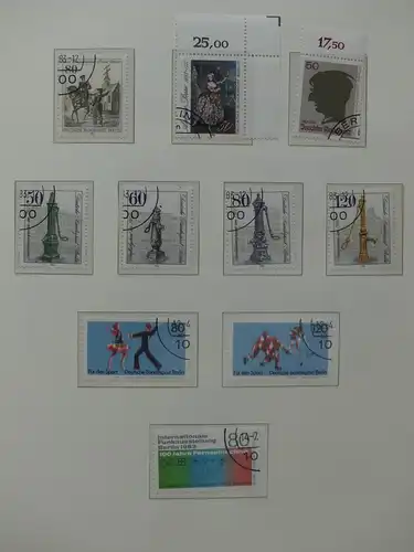Berlin 1948-1990 gestempelt besammelt, KW ca. 3100 € im Leuchtturm Album #LY252