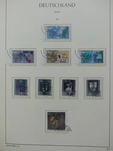Berlin 1948-1990 gestempelt besammelt, KW ca. 3100 € im Leuchtturm Album #LY252