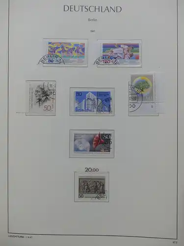 Berlin 1948-1990 gestempelt besammelt, KW ca. 3100 € im Leuchtturm Album #LY252