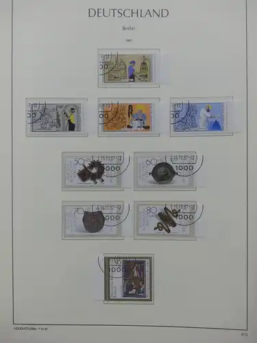 Berlin 1948-1990 gestempelt besammelt, KW ca. 3100 € im Leuchtturm Album #LY252