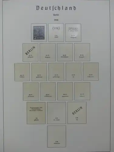 Berlin 1948-1984 gemischt besammelt im Leuchtturm Vordrucken #LY264