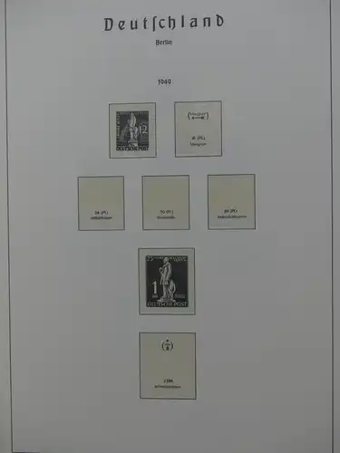 Berlin 1948-1984 gemischt besammelt im Leuchtturm Vordrucken #LY264