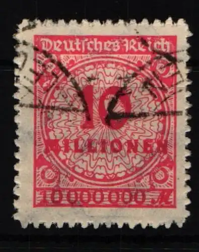 Deutsches Reich 318 B gestempelt geprüft Infla #JX918