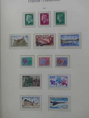 Frankreich 1957-1974 postfrisch besammelt im Leuchtturm Vordrucken #LY262