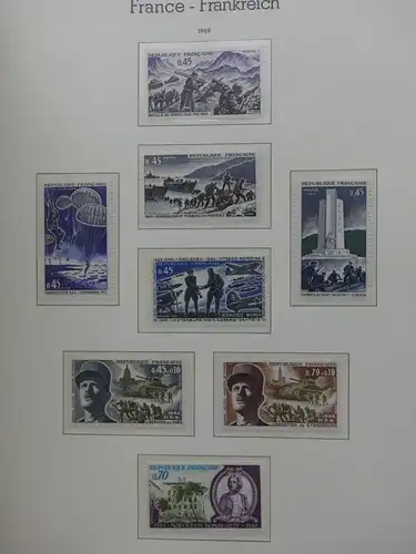 Frankreich 1957-1974 postfrisch besammelt im Leuchtturm Vordrucken #LY262