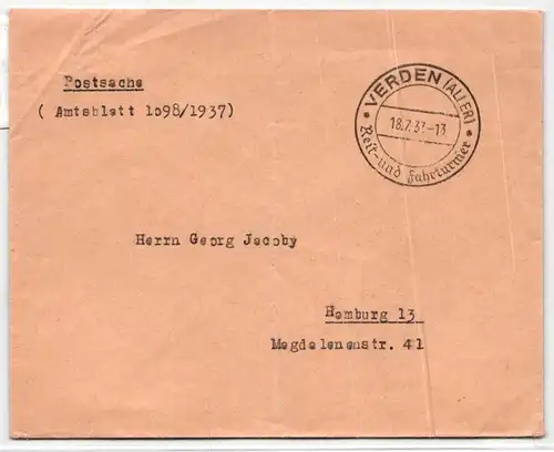 Deutsches Reich auf Brief Postsache "Reit- und Fahrtunier" #KD163