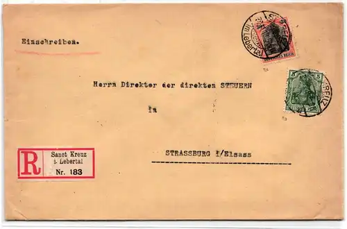 Deutsches Reich 85 IIa, 89 IIx auf Brief als Mischfrankatur Wiegand BPP #KD155