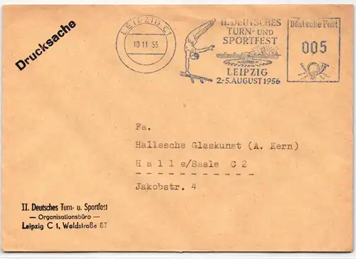 DDR auf Brief Freistempler #KD158