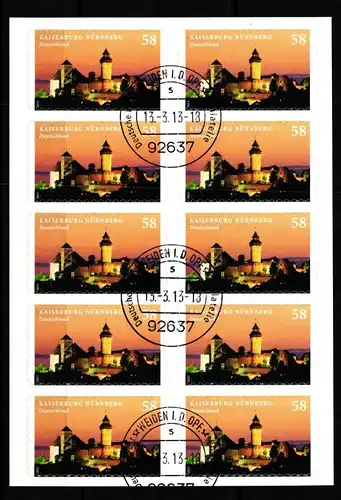 BRD Bund 2978 gestempelt als Folienblatt #KA707