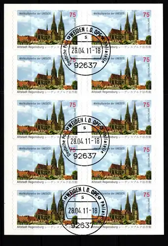 BRD Bund 2850 gestempelt als Folienblatt #KA706