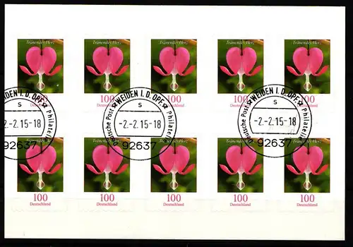 BRD Bund 3034 gestempelt als Folienblatt #KA727