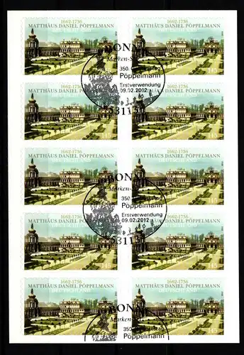 BRD Bund 2915 gestempelt als Folienblatt #KA746