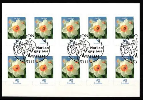 BRD Bund 2515 gestempelt als Folienblatt #KA767