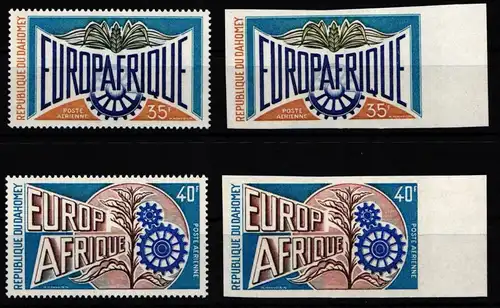 Benin (Dahomey) 535-536 postfrisch inklusive geschnittene Werte #KA205