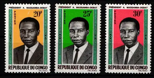 Kongo (Brazzaville) 68-70 postfrisch #KA270