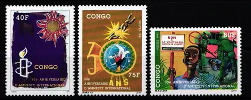 Kongo (Brazzaville) 1267-1269 postfrisch #KA274