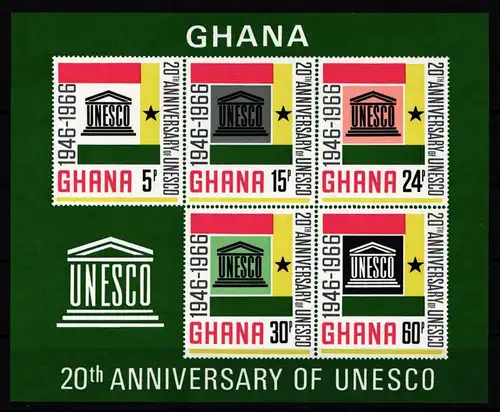 Ghana Block 23 postfrisch #KA435