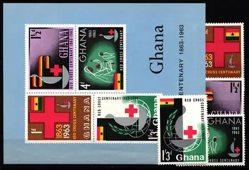 Ghana 1445-148 A und Block 8 postfrisch #KA441