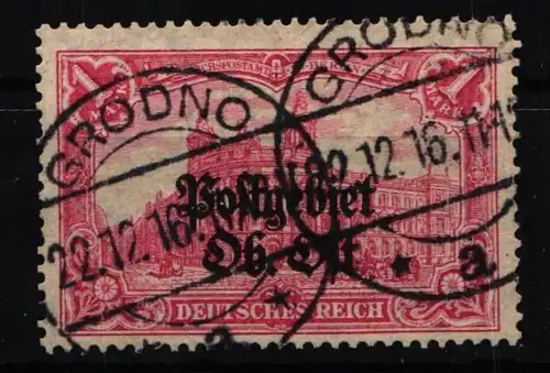 Deutsche Besetzung 1. WK Oberbefehlshaber Ost 12 A gestempelt #KB196