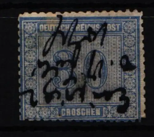 Deutsches Reich 13 gestempelt mit Federzugentwertung, etwas hell #KB847