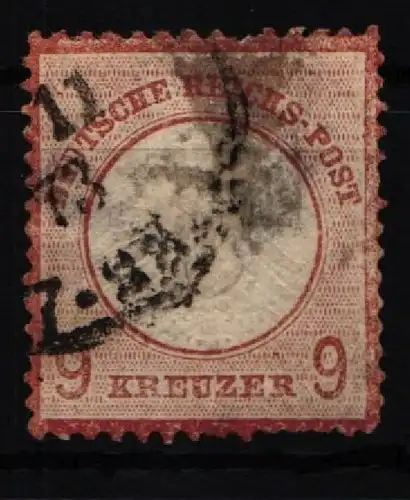 Deutsches Reich 27 gestempelt oben sehr hell #KB874