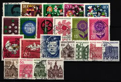 BRD Bund Jahrgang 1964 mit 412-461 gestempelt #BRD-O-1964