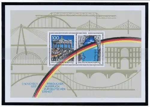 Bund Block 22 I postfrisch Plattenfehler #KB492