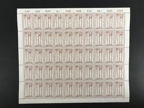 Berlin 50er Bogen 157 postfrisch Formnummer 4 #KB530