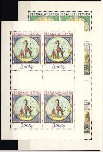 Tschechoslowakei 2219-2221 postfrisch als Kleinbögen #JI756