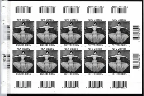 Österreich 2859 postfrisch als Schwarzdruck-Kleinbogen #JI842