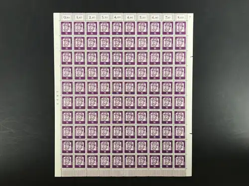 Bund 100er Bogen 349 y postfrisch mit DZ 10 #KB539